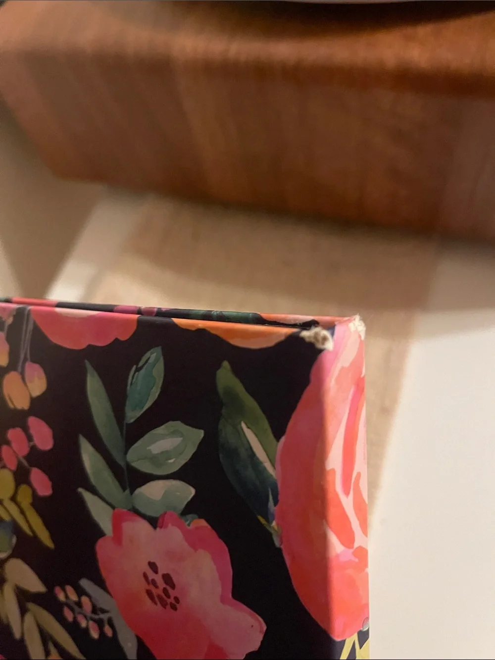 Floral Clipboard with Gold Clip